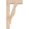 Ekena Millwork Funston Block Smooth Bracket w/ Offset Brace, Douglas Fir, 5 1/2"W x 16"D x 28"H BKT0604X16X28FST05SDF - alternate 2
